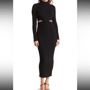 Ronny Kobo Collection Black Cutout Dress
